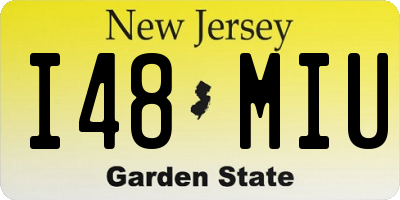 NJ license plate I48MIU