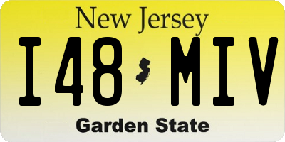 NJ license plate I48MIV