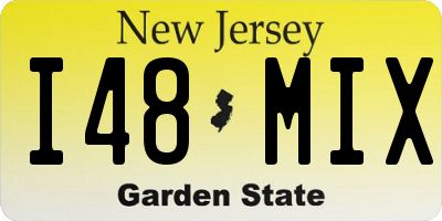 NJ license plate I48MIX