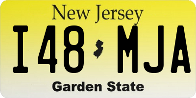 NJ license plate I48MJA