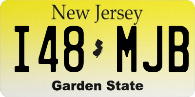 NJ license plate I48MJB