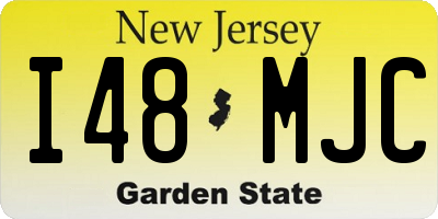 NJ license plate I48MJC