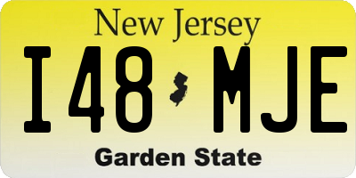 NJ license plate I48MJE