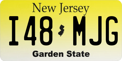 NJ license plate I48MJG