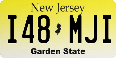 NJ license plate I48MJI