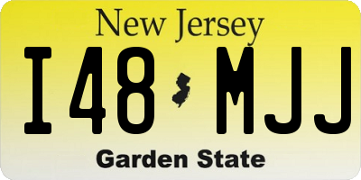 NJ license plate I48MJJ