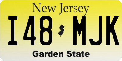 NJ license plate I48MJK