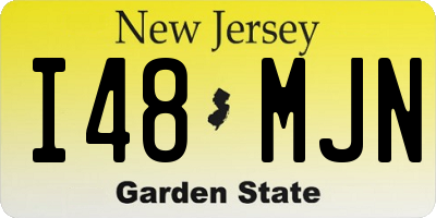 NJ license plate I48MJN