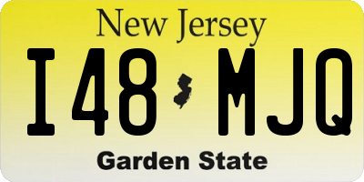 NJ license plate I48MJQ