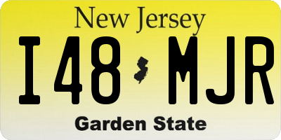 NJ license plate I48MJR