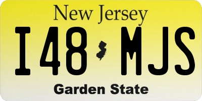 NJ license plate I48MJS