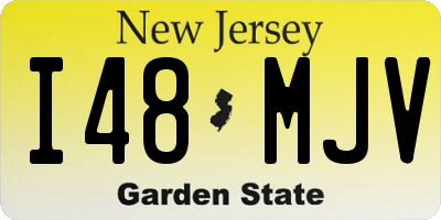 NJ license plate I48MJV