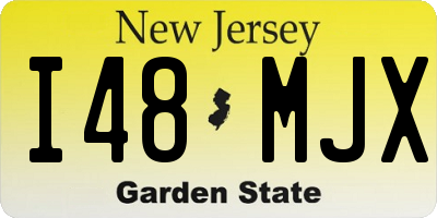 NJ license plate I48MJX