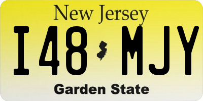 NJ license plate I48MJY