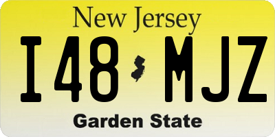 NJ license plate I48MJZ