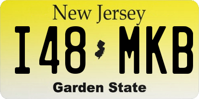 NJ license plate I48MKB