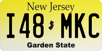 NJ license plate I48MKC