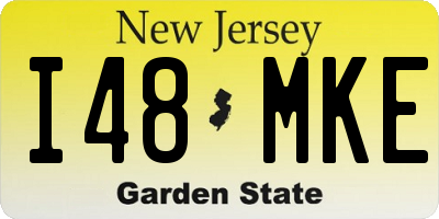 NJ license plate I48MKE