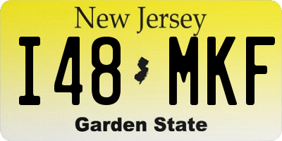NJ license plate I48MKF