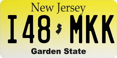 NJ license plate I48MKK
