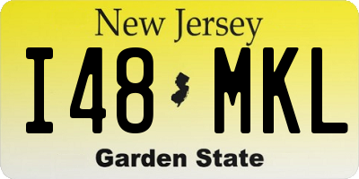 NJ license plate I48MKL