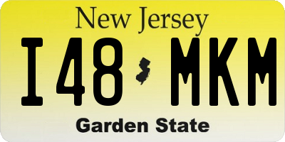 NJ license plate I48MKM
