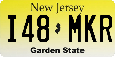 NJ license plate I48MKR
