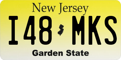 NJ license plate I48MKS