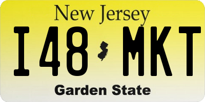 NJ license plate I48MKT