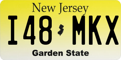 NJ license plate I48MKX