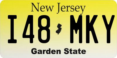 NJ license plate I48MKY