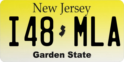 NJ license plate I48MLA
