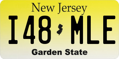 NJ license plate I48MLE
