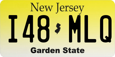 NJ license plate I48MLQ