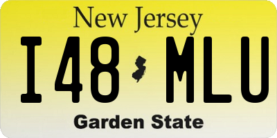 NJ license plate I48MLU