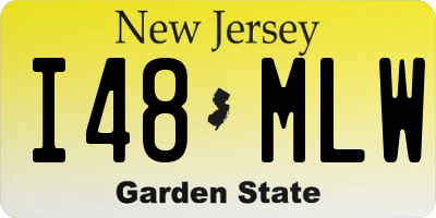 NJ license plate I48MLW