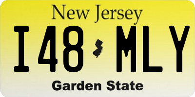 NJ license plate I48MLY