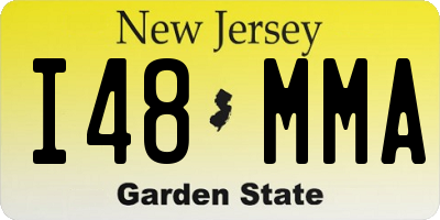 NJ license plate I48MMA