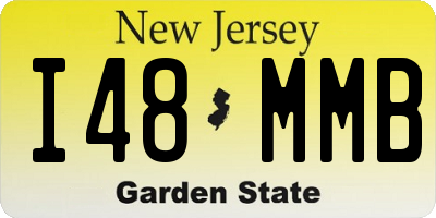 NJ license plate I48MMB