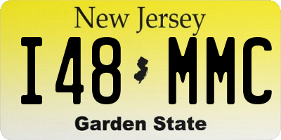 NJ license plate I48MMC