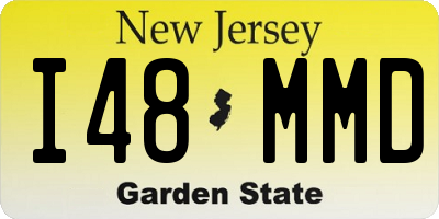 NJ license plate I48MMD