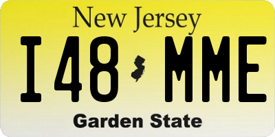 NJ license plate I48MME