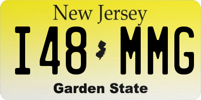NJ license plate I48MMG