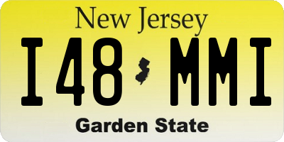 NJ license plate I48MMI