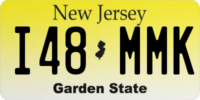 NJ license plate I48MMK