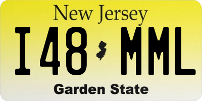 NJ license plate I48MML