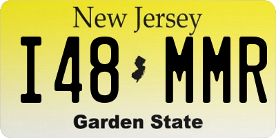 NJ license plate I48MMR