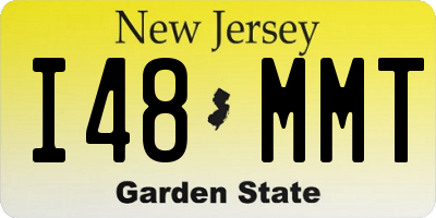 NJ license plate I48MMT