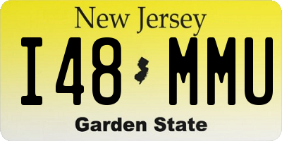 NJ license plate I48MMU