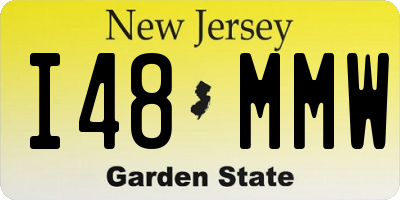 NJ license plate I48MMW
